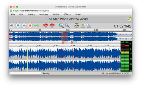 TwistedWave Online Audio Editor.